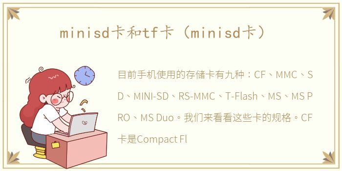 minisd卡和tf卡（minisd卡）