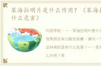 苯海拉明片是什么作用？（苯海拉明片有什么危害）