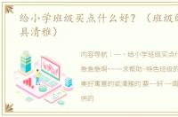 给小学班级买点什么好？（班级的公共玩具清雅）