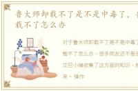 鲁大师卸载不了是不是中毒了，鲁大师卸载不了怎么办