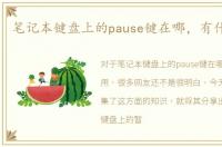 笔记本键盘上的pause键在哪，有什么作用