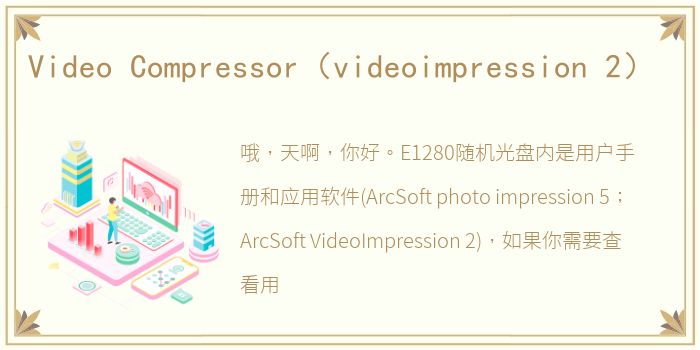 Video Compressor（videoimpression 2）