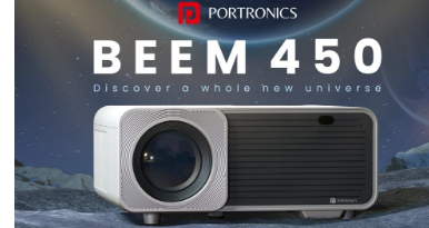 Portronics Beem 450 1080p智能LED便携式Android投影仪上市