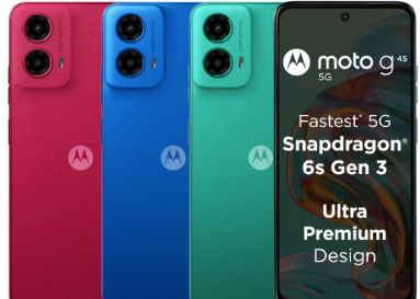 moto g45 5G智能手机发售并提供首发优惠