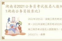 湖南省2021公务员考试报名人数统计（2021湖南公务员报录比）