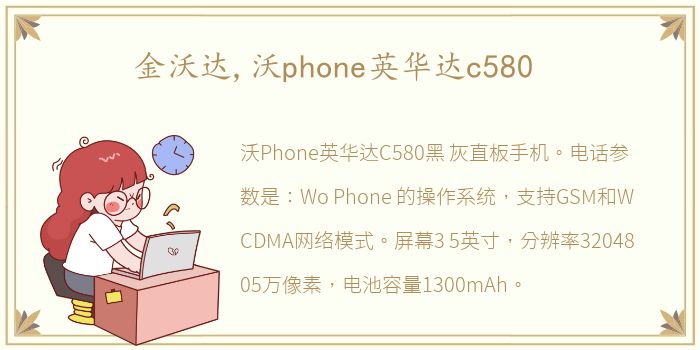 金沃达,沃phone英华达c580