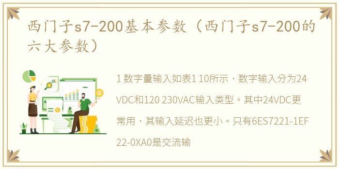 西门子s7-200基本参数（西门子s7-200的六大参数）