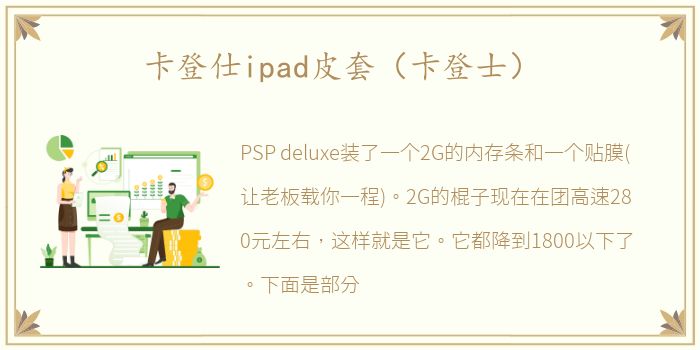 卡登仕ipad皮套（卡登士）