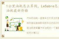 1公里油耗怎么算钱，LeSabre怎么样内饰油耗最新价格